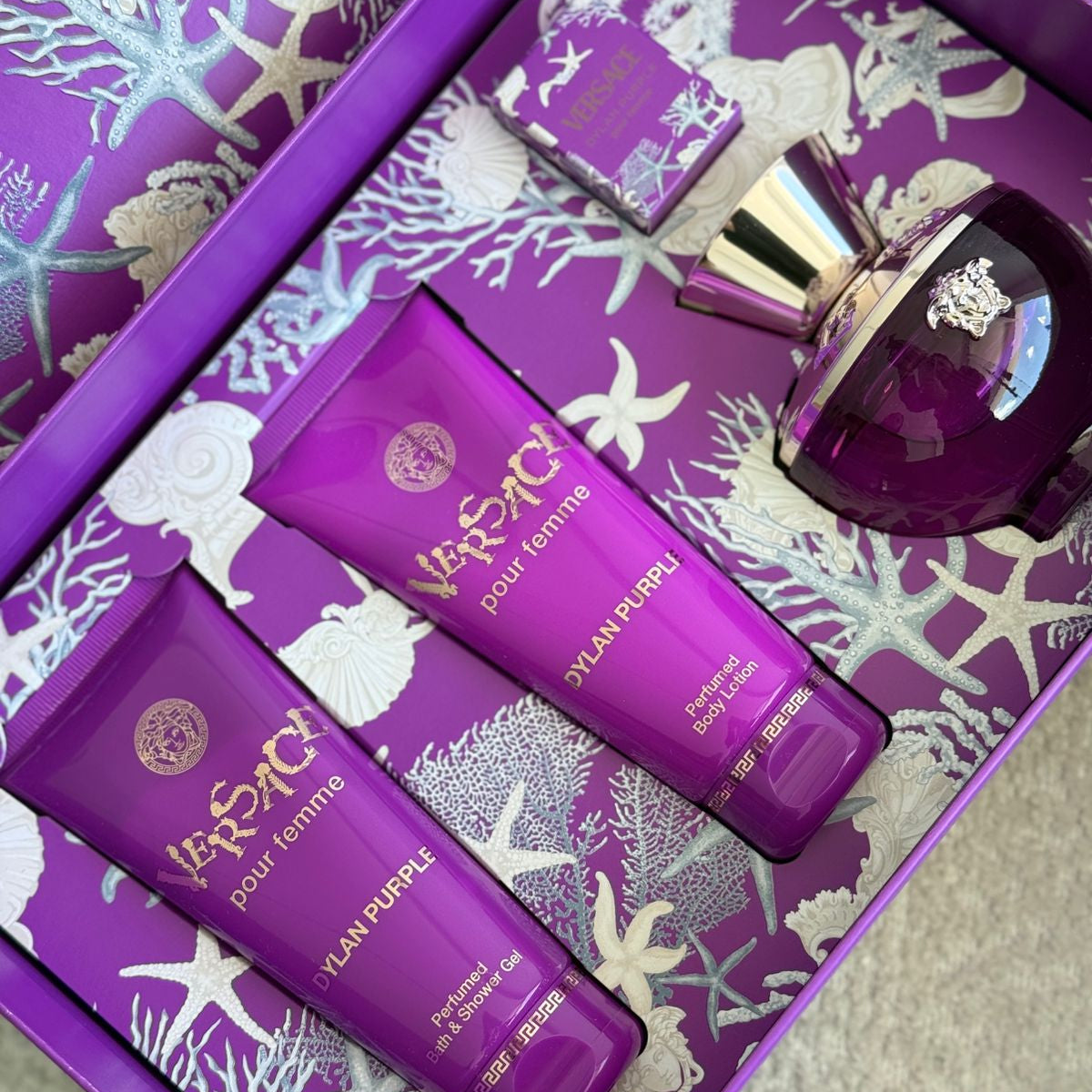 SET EAU DE PARFUM VERSACE DYLAN PURPLE 100 ML