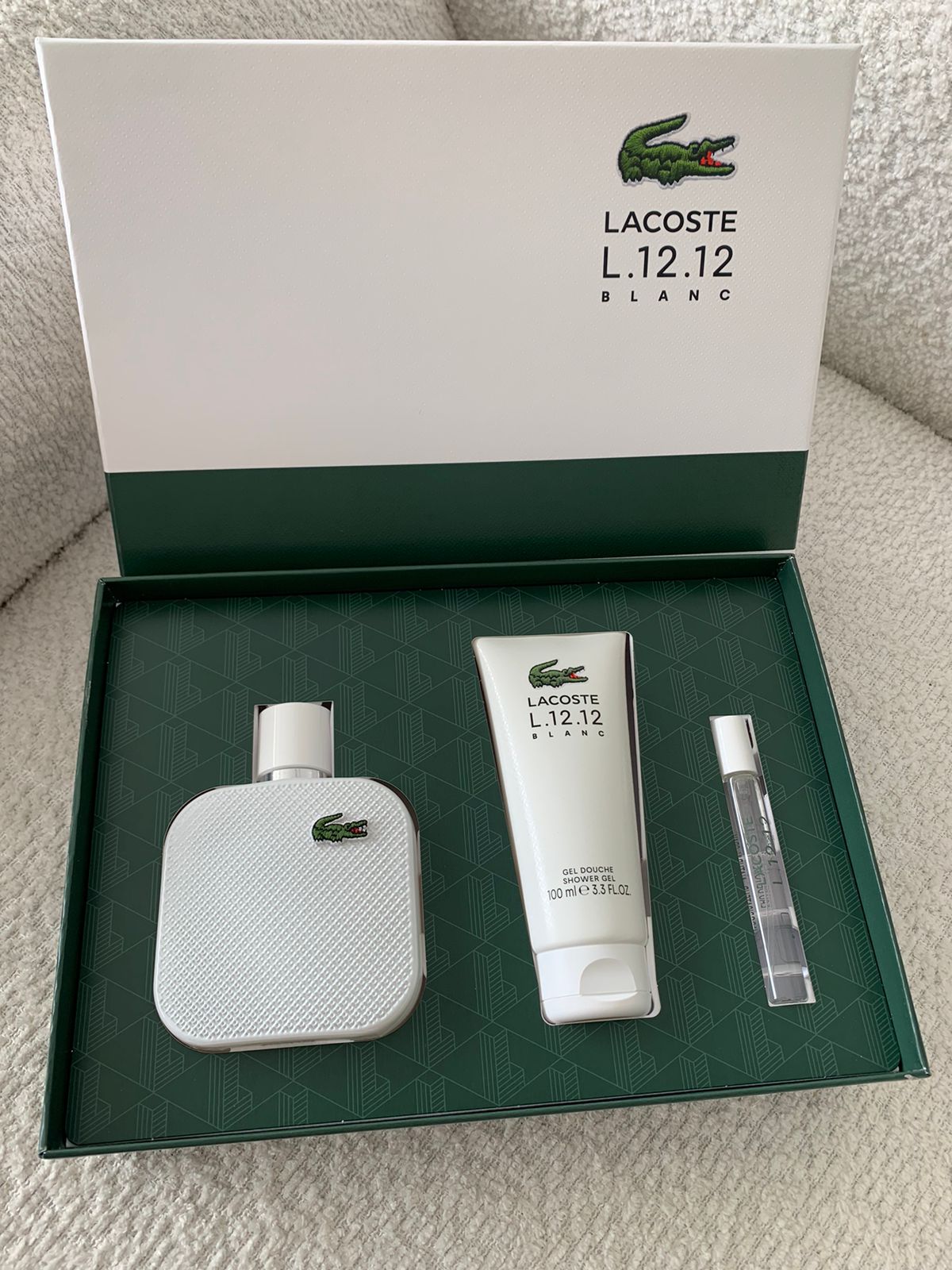 SET LACOSTE L12.12 BLANC 100 ML